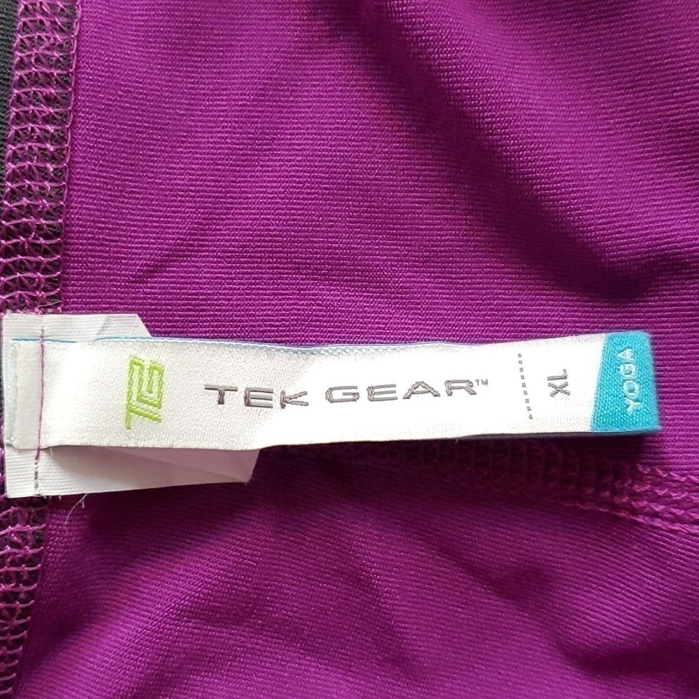 Tek Gear- Womens Purple Capri Yoga Leggings Sz.XL - Picture 3 of 3